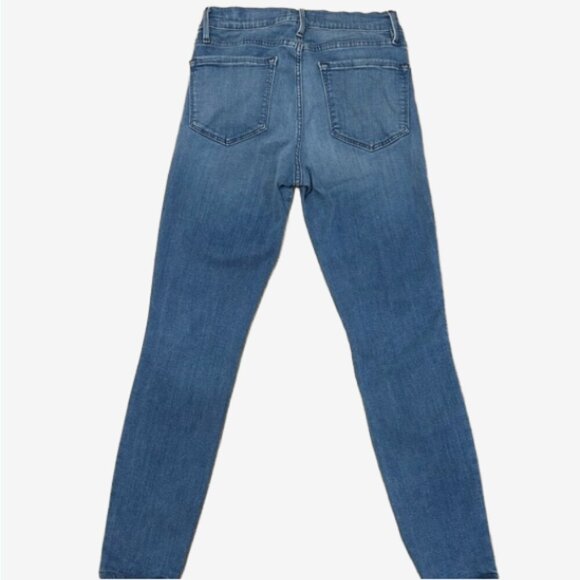 Frame Le High Skinny Jeans Blue Lagoon Wash Designer Denim 26 - Picture 4 of 11